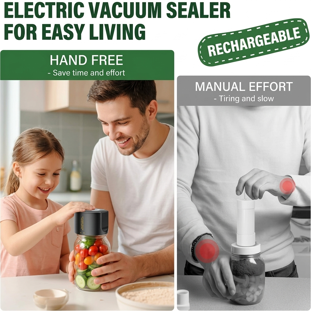 LockFresh – Electric Mason Jar Vacuum Sealer