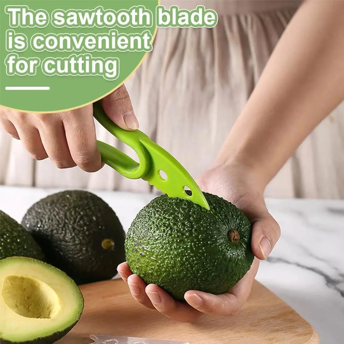 The LockFresh 3-in-1 Avocado Slicer